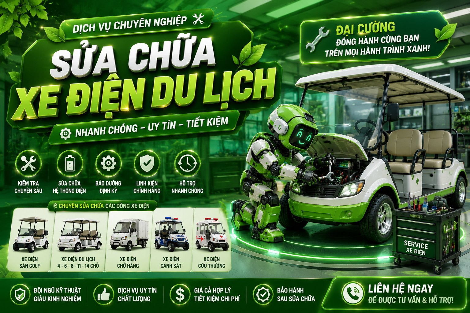 Dịch Vụ Sửa Chữa Xe Điện Du Lịch Tại TP.HCM & Lân Cận: Đảm Bảo Vận Hành Bền Bỉ